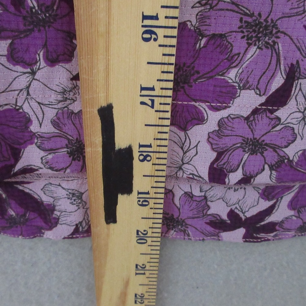 Duluth Trading Skirt Skort 6 Purple Floral Breezeshooter Outdoor Camp Gardening - Picture 6 of 11